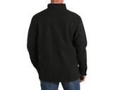 CINCH MENS BRUSHED KNIT SHIRT JACKET BLACK MWJ1907001