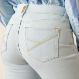 ARIAT WOMENS JORDYN LIGHT WASH PERFECT RISE DENIM JEANS 10058916