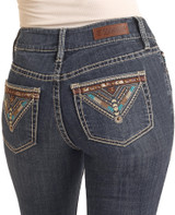 ROCK & ROLL BOOT CUT JEAN DARK VINTAGE BW4MD06030