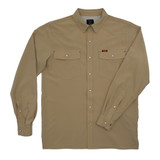 SAN JAC YOUTH LONG SLEEVE PEARL SNAP SHIRT COWBOY KHAKI YTH-LS-CBKH