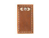 M&F NOCONA MENS RAWHIDE LACED CONCHO RODEO WALLET TAN N500044708