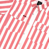 SAN JAC YOUTH SHORT SLEEVE PEARL SNAP SHIRT RED STRIPE YTH-SS-RSTRP