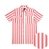 SAN JAC YOUTH SHORT SLEEVE PEARL SNAP SHIRT RED STRIPE YTH-SS-RSTRP