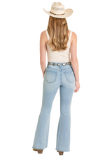 ROCK & ROLL HIGH RISE FLARE JEAN LIGHT WASH BW6HD08493