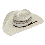 M&F TWISTER 4 1/4" MAVERICK CROWN BANGORA STRAW HAT T71622