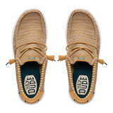 HEY DUDE WALLY STRETCH SOX BONE BROWN/MULTI 41898-2LI