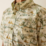 ARIAT SABLE SHIRT ALMOND OIL SCENIC PRINT 10073672