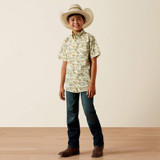 ARIAT SABLE SHIRT ALMOND OIL SCENIC PRINT 10073672