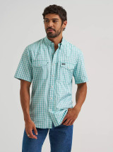 WRANGLER MENS ATG PLAID PERFORMANCE SHIRT LATIGO BAY 2375131
