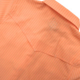 SAN JAC YOUTH SHORT SLEEVE PEARL SNAP SHIRT PEACH STRIPE YTH-SS-PSTP