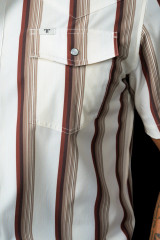 FERRELL THE TRISTAN IN BROWN SHORT SLEEVE SNAP FPS1026049