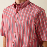 ARIAT PRO SERIES BOBBY CLASSIC FIT SHIRT HIBISCUS RED 10073604