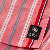 ARIAT PRO SERIES BOBBY CLASSIC FIT SHIRT HIBISCUS RED 10073604