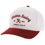 HOOEY "WESTERN SWING" HAT WHITE W/ RED EMBROIDERY LOGO 2536T-WHRD