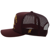HOOEY PRORODEO MAROON HAT W/ GOLD LOGO 2263T-MA