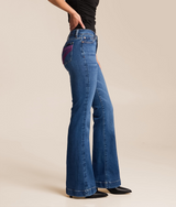 7FAMK DOJO TROUSER STRETCH JEAN MOONWATER 7U307C12-1ZM