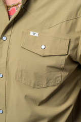FERRELL LONG SLEEVE SNAP SHIRT KHAKI FSL1002333