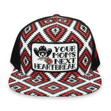 CACTUS ALLEY HEARTBREAK KID GUNS UP AZTEC SNAPBACK CAP PH123-P231