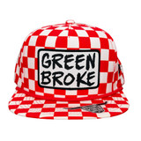 CACTUS ALLEY GREEN BROKE RED FINISH LINE SNAPBACK CAP PH124-P218