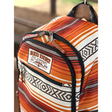 TRENDITIONS ORANGE AND TAN STRIPE BACKPACK 2610279551