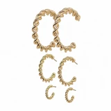 WEST & CO. THE LUFKIN EARRING GOLD WC-E02G
