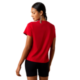ARIAT COLLEGIATE HOWDY T-SHIRT CRIMSON/WHITE 10079903