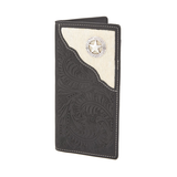MUSTANG BLACK CRAZY HORSE LEATHER WALLET MRW211S