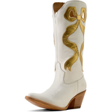 ARIAT BEAUX 13" J TOE WESTERN BOOTS IVORY PEARL/GOLD 10080308