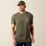 ARIAT EAGLE THUNDER T-SHIRT ARMY GREEN 10079541