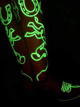 CORRAL GLOW IN THE DARK EMBROIDERY RED TALL COWBOY BOOT A5079