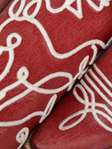 CORRAL GLOW IN THE DARK EMBROIDERY RED TALL COWBOY BOOT A5079