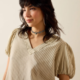 ARIAT KENTUCKY TOP IVY GREEN STRIPE 10079323