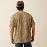 ARIAT ALL OVER PRINT CAMO TOUGHSTOCK BOXY T-SHIRT BEIGE CAMO 10079583