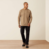 ARIAT FR AIR CREW T-SHIRT FIELD KHAKI 10079173