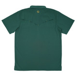 SAN JAC YOUTH SHORT SLEEVE PERFORMANCE PEARL SNAP SHIRT THE MASTERS GREEN YTH-SS-MAST