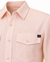 +LP RUST CHECK BUTTON LONG SLEEVE