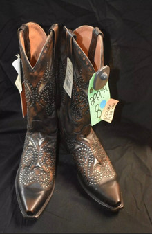 Stetson Rivet Embellished Sanded Cowgirl Boot 