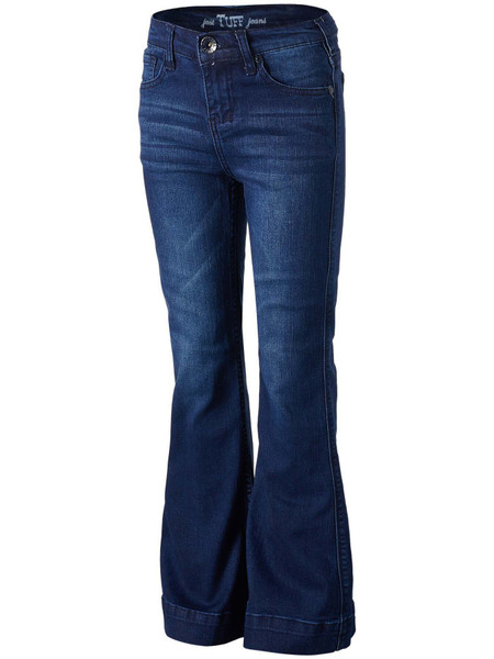 COWGIRL TUFF YOUTH GIRLS JUST TUFF TROUSER JEANS DARK GJTRSR