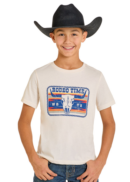 ROCK & ROLL BOYS DALE BRISBY RODEO TIME BUCKLE GRAPHIC TEE BB21T07865