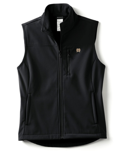 CINCH WOMENS WINDPROOF VEST BLACK MAV9922001