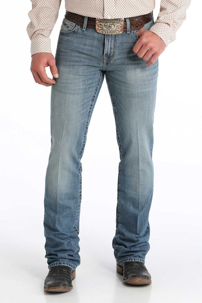 CINCH MENS IAN SLIM FIT JEANS MEDIUM STONEWASH MB30136001