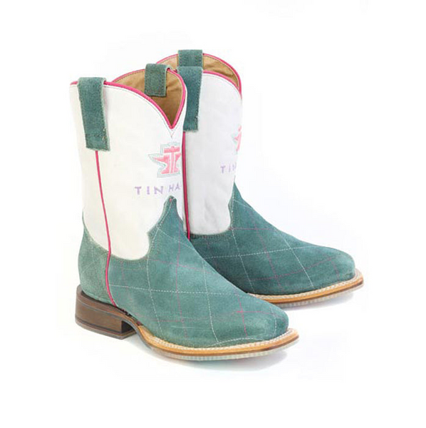 TIN HAUL KIDS DIAMOND GIRL CACTUS ROSE SOLE SQUARE TOE BOOT 14-018-0101-5054