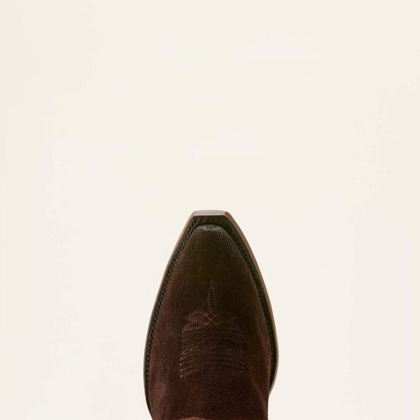 ARIAT LARAMIE X TOE WESTERN BOOT FRENCH ROAST SUEDE 10063926
