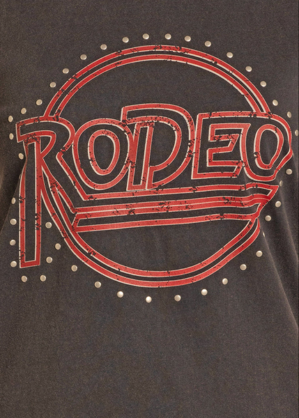 ROCK & ROLL RODEO STUD GRAPHIC TEE BLACK BW21T07955