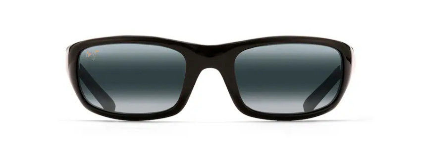 MAUI JIM STINGRAY POLARIZED WRAP SUNGLASSES GREY/BLACK 103-02