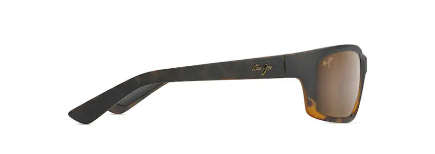 MAUI JIM KANAIO COAST POLARIZED WRAP SUNGLASSES BRONZE/TORTOISE H766-10MF