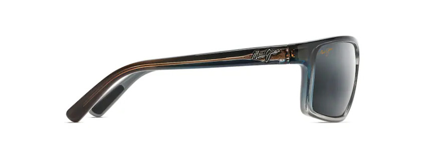 MAUI JIM BYRON BAY POLARIZED WRAP SUNGLASSES NEUTRAL GREY 746-03F
