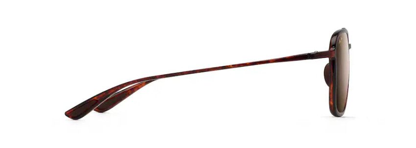 MAUI JIM KEOKEA POLARIZED AVIATOR SUNGLASSES BRONZE/TORTOISE H447-10