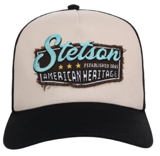 STETSON FRAY PATCH HAT BLACK 07-077-0102-0136