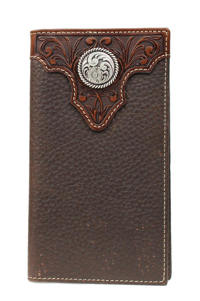 M&F ARIAT MENS RODEO WALLET BROWN A3510202